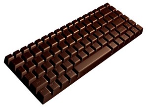 Clavier en chocolat