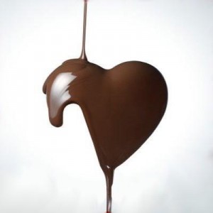 Chocolat liquide en coeur