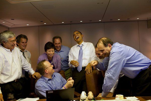 Barack Obama éclate de rire