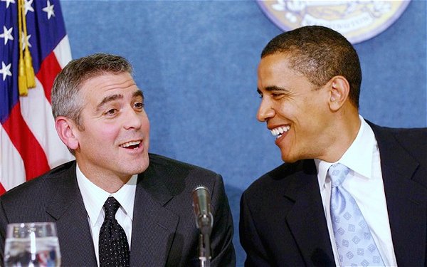 Barack Obama et George Clooney